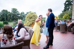 At the evening reception