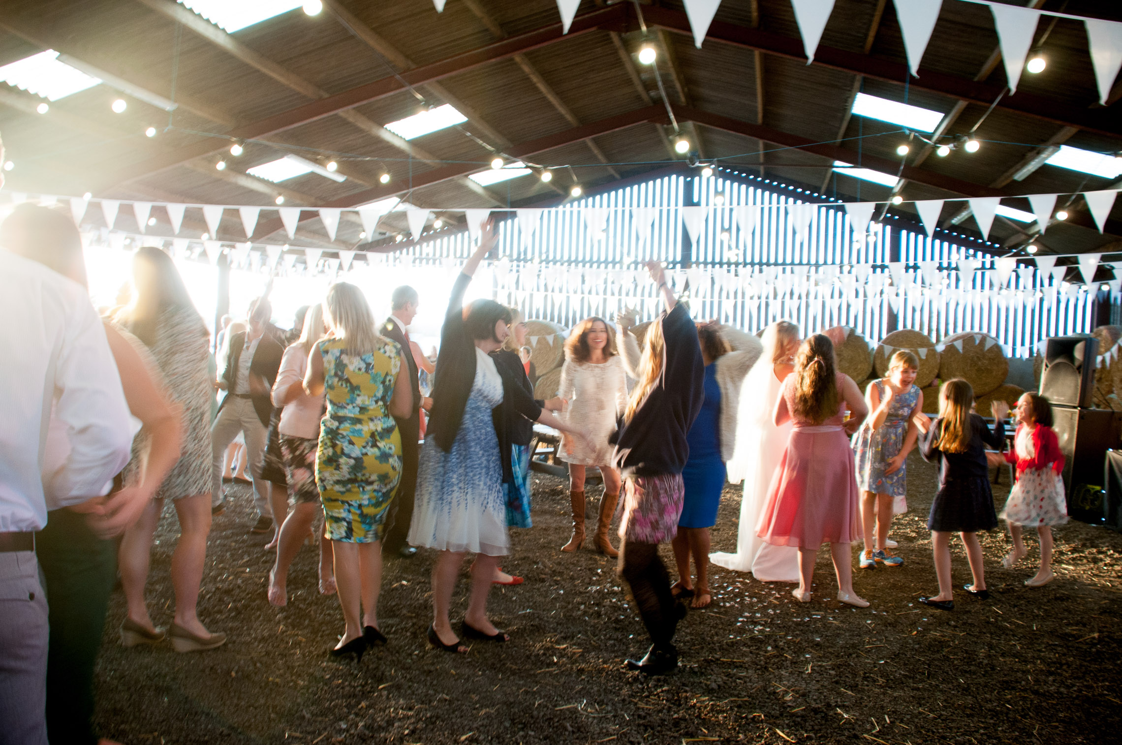 Party time in the barn