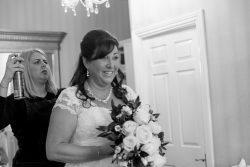 Last touches for the bride