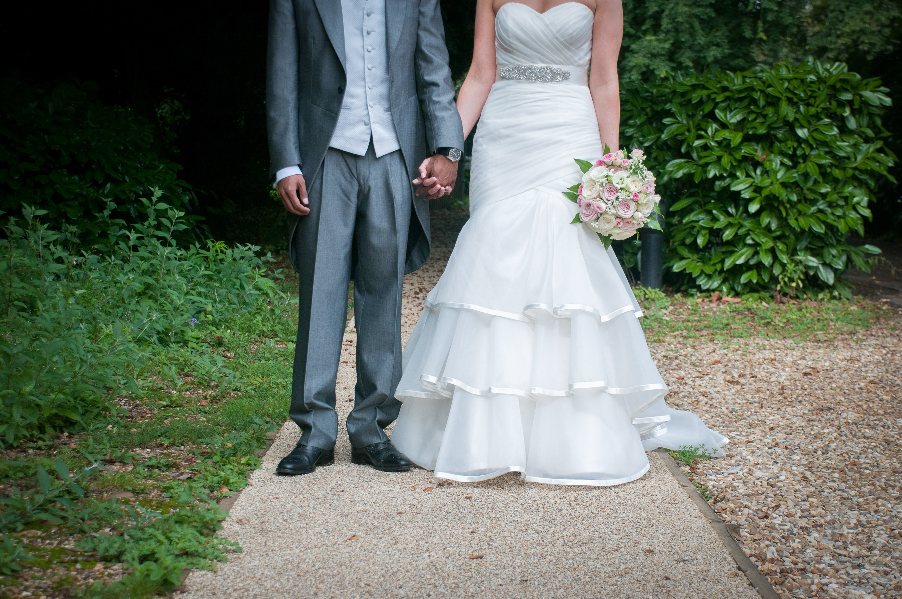 Feet shot - bride and groom