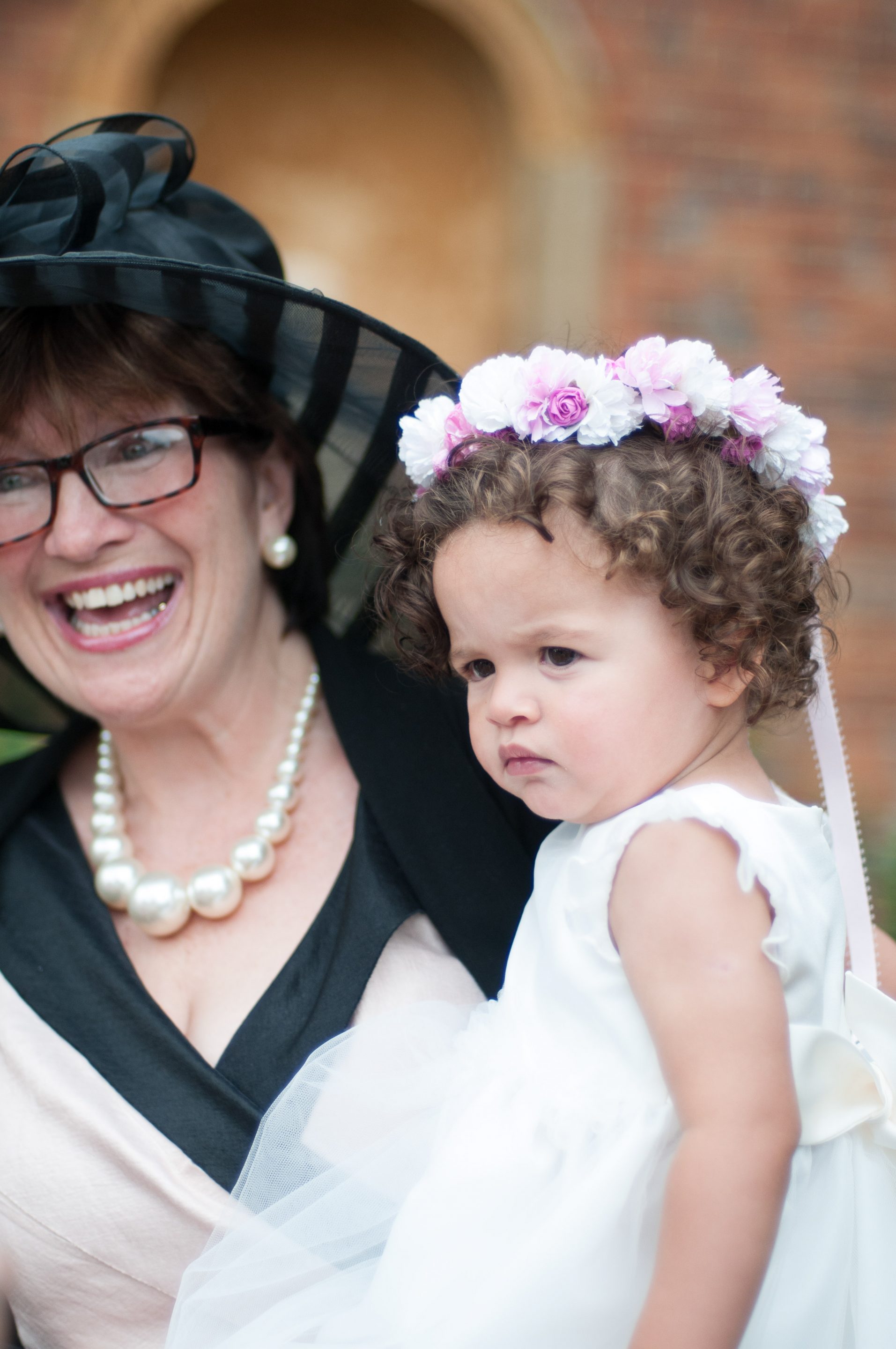Daughter of the bride and her grandmother