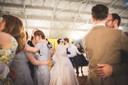 Guests dancing