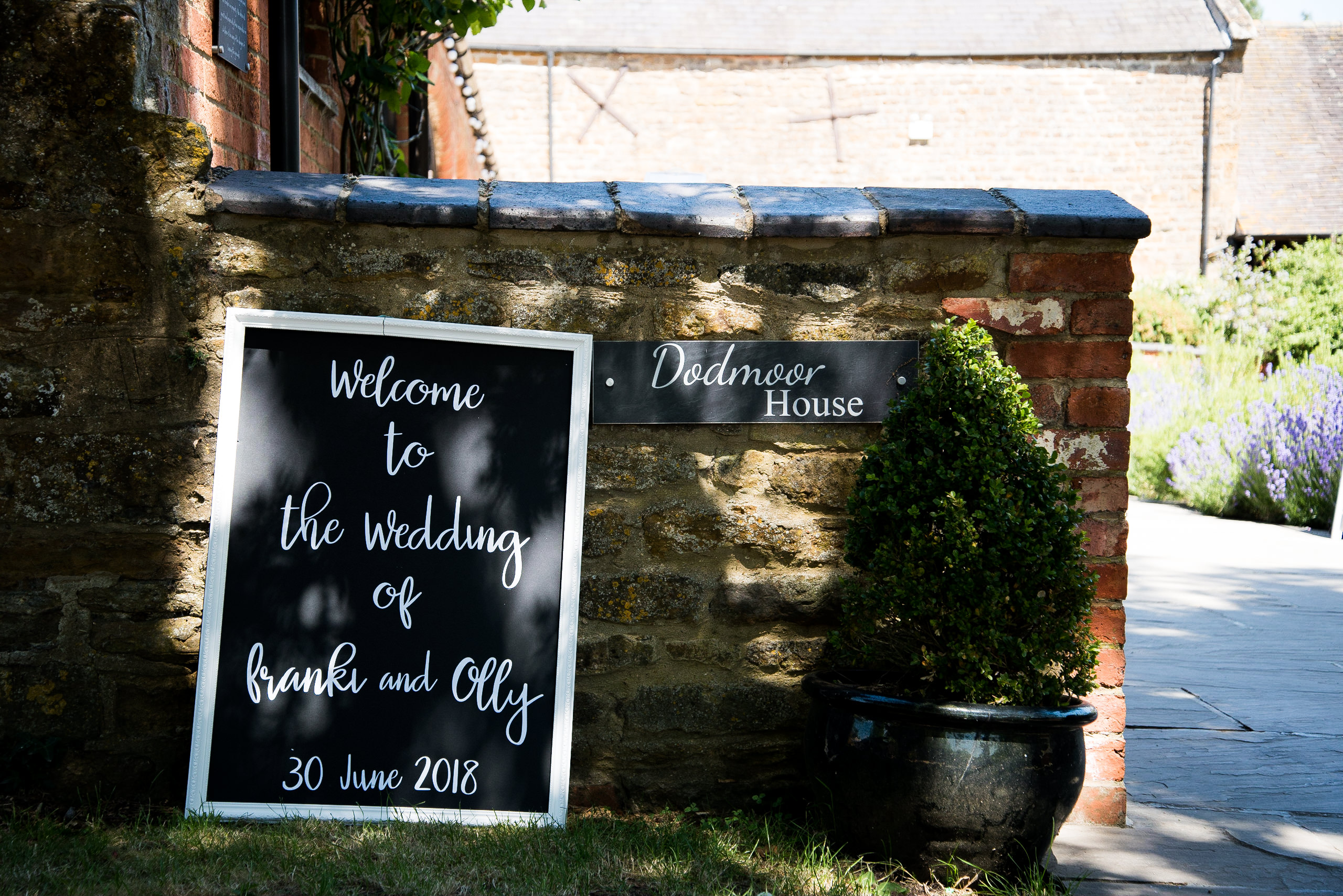 Welcome Sign at wedding