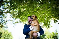 Groom with his dog