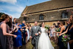 Confetti shot - Oakham Castle wedding