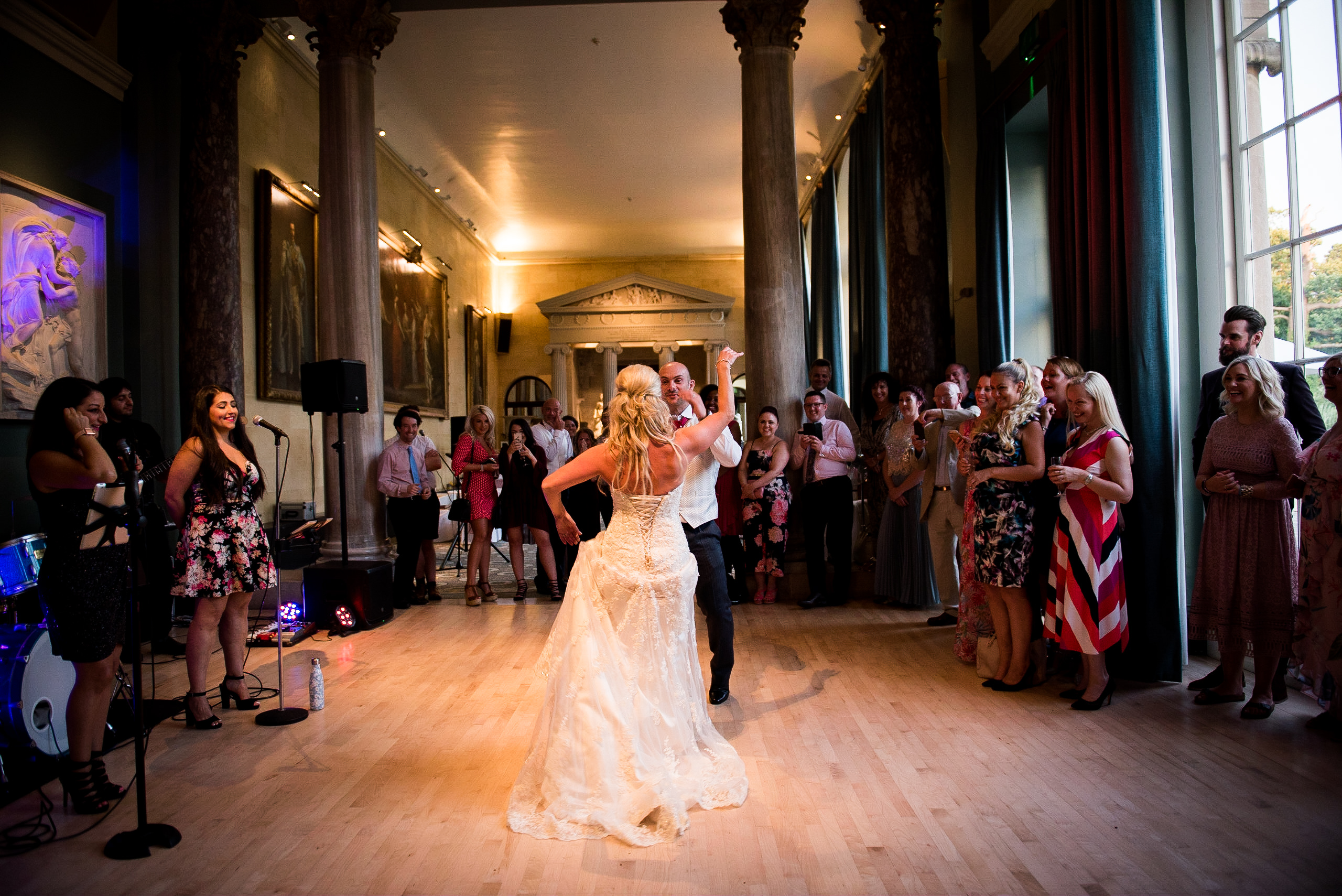First dance at Woburn Sculpture gallery and Woburn Estate