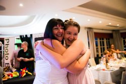 Bride and daughter