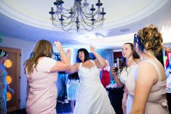 Bride dancing