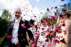 all the confetti at Highgate House